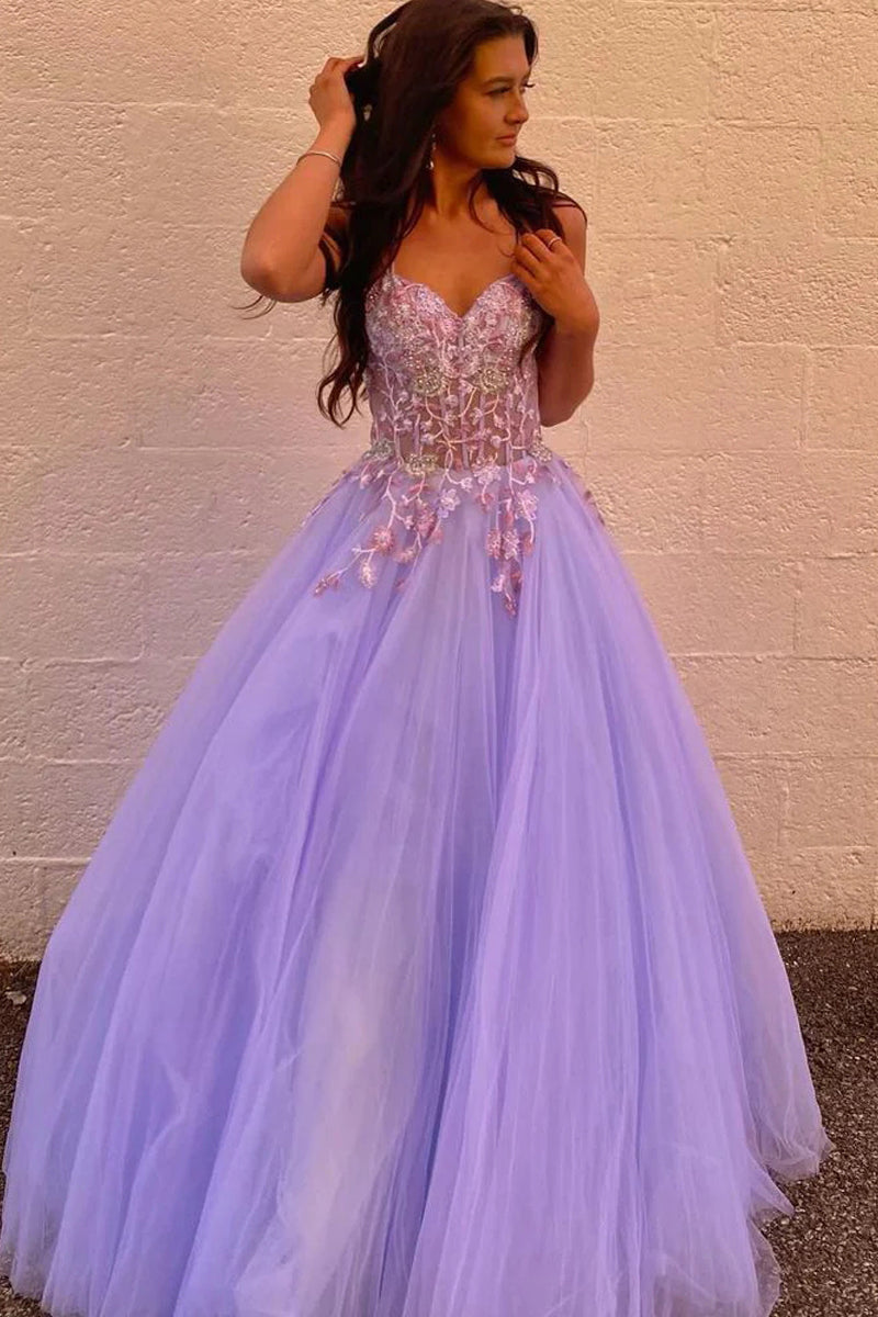 Purple Tulle Short Party Dress, Cute A-Line Off Shoulder Prom Dress US 16 / Custom Color