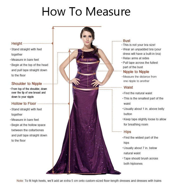 A-Line V Neck Blue Satin Beads Ruffle Tiered Long Prom Dresses with Slit VK022308