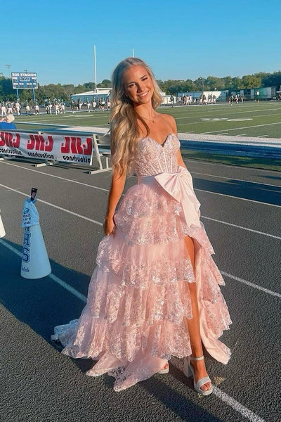 Cute A Line Sweetheart Light Blue Tulle Long Prom Gown